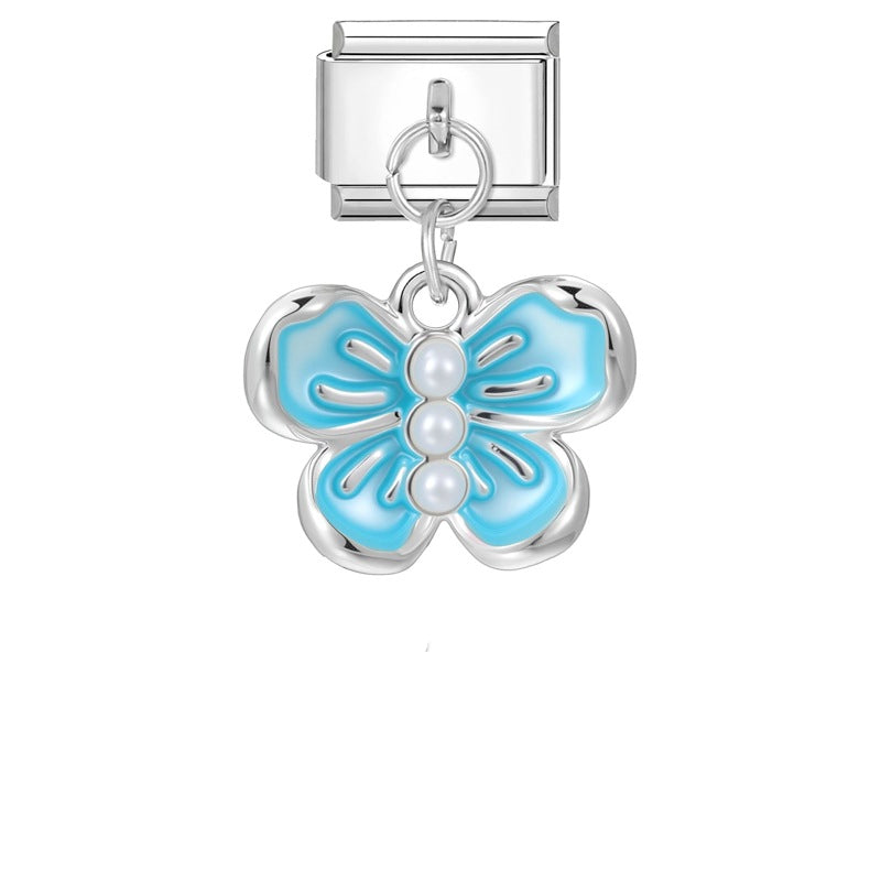 Wholesale Italian modular multifunctional DIY steel pendant bracelet