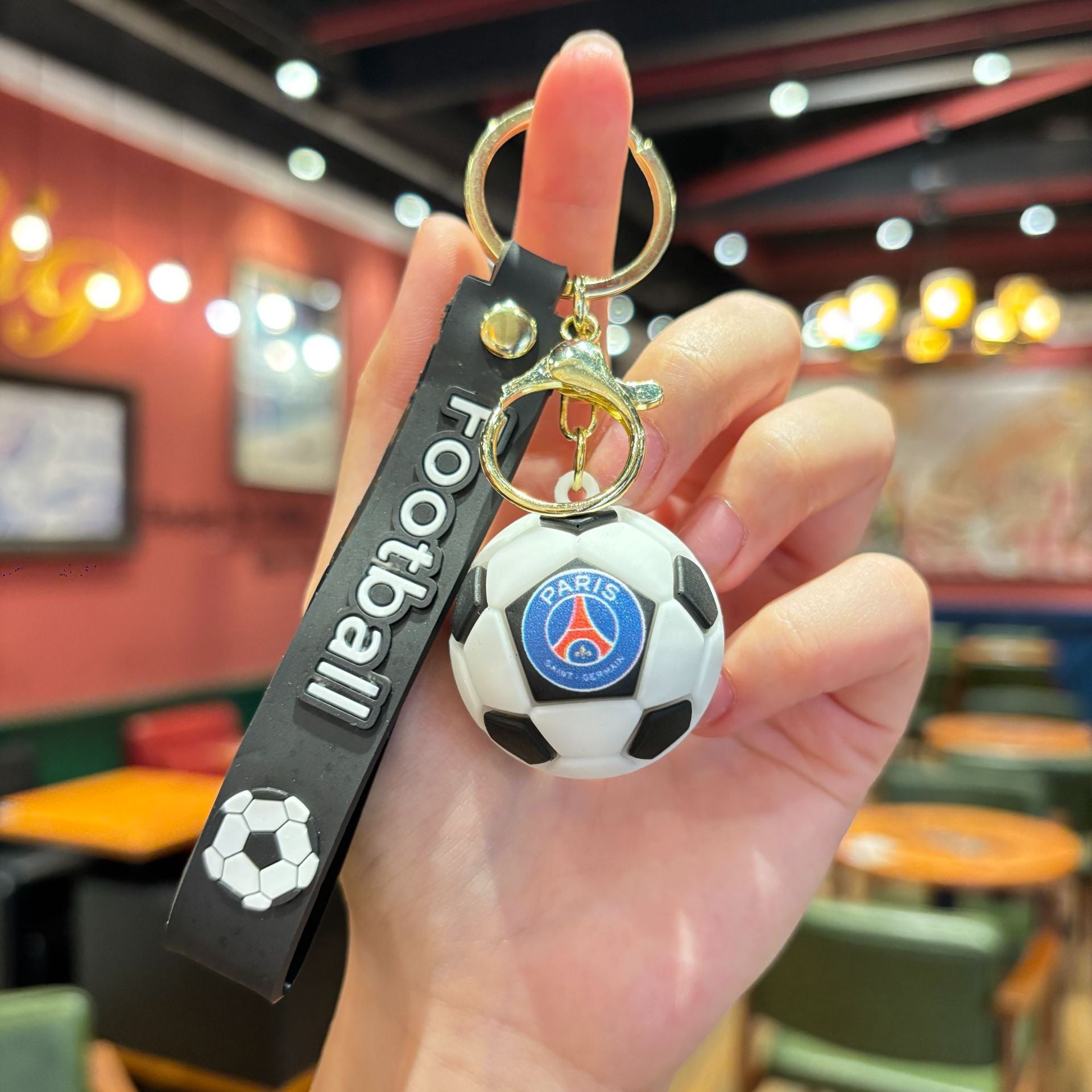 Wholesale  Cartoon Standard Soccer Football Keychain