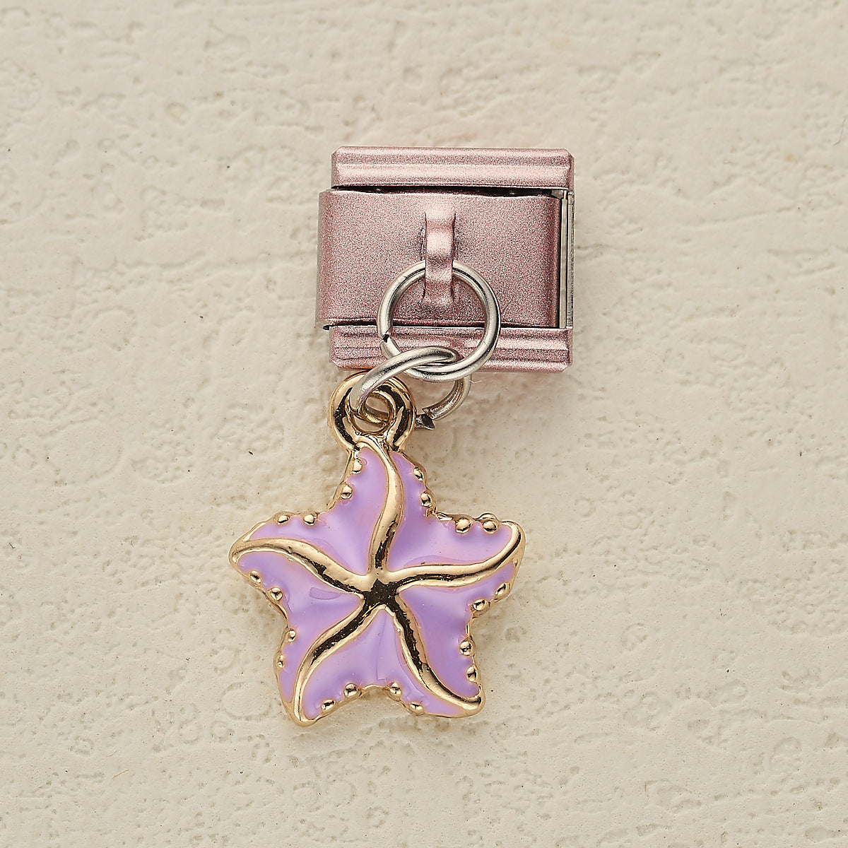 Wholesale 10pcs Italian Charm Bracelet 9mm DIY Splicing Rainbow Puppy Heart Element Pendant Stainless Steel Composable Bracelet