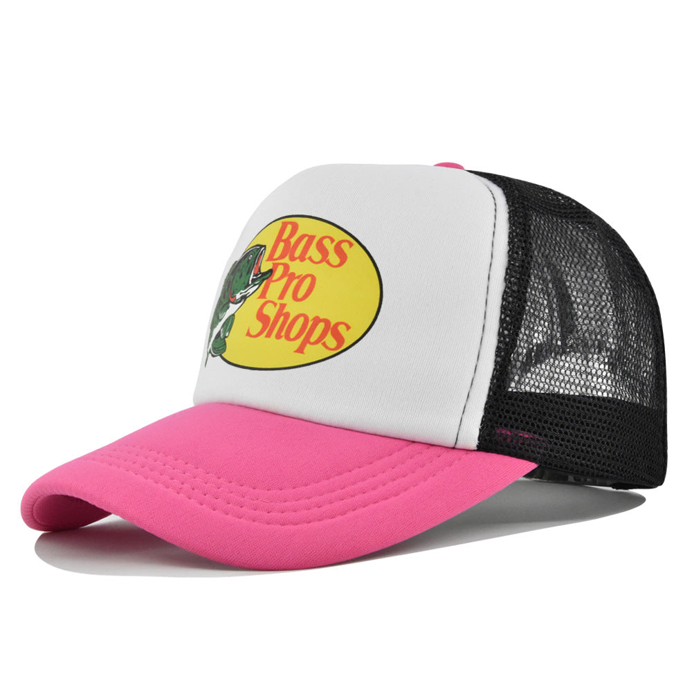 Wholesale Printed fish silk screen cap summer net Hat