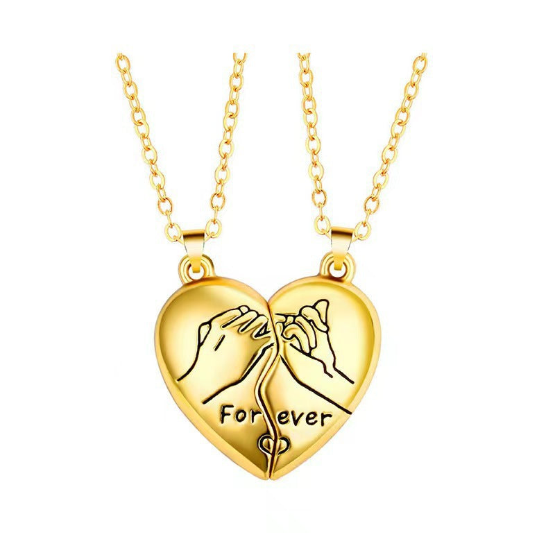 Wholesale Hook Heart Necklaces Magnetic Pendant Choker Necklaces ACC-NE-Hanyu011