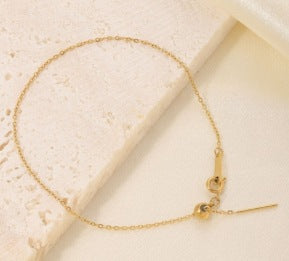 Wholesale  Stainless Steel Jewelry Accessories Inlaid with Rhinestone Necklace Bracelet Accessories