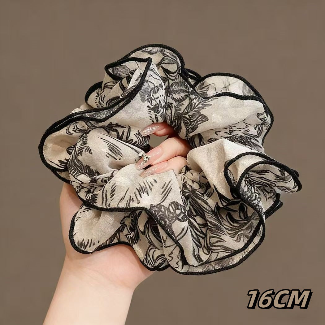 Wholesale Chunky Rainbow Polka Dot Lace Scrunchie Sweet Hair Tie Fashion Accessory Everyday Gift