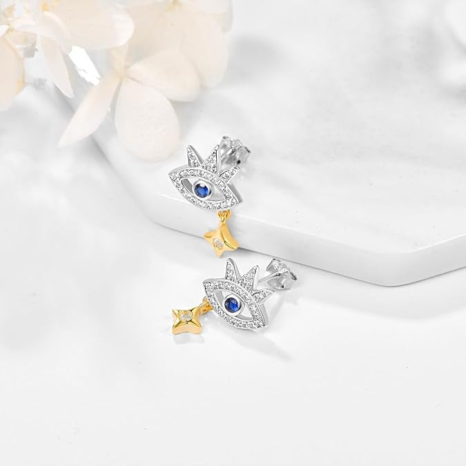 Wholesale  Micro-Inlaid Zircon Devil Earrings