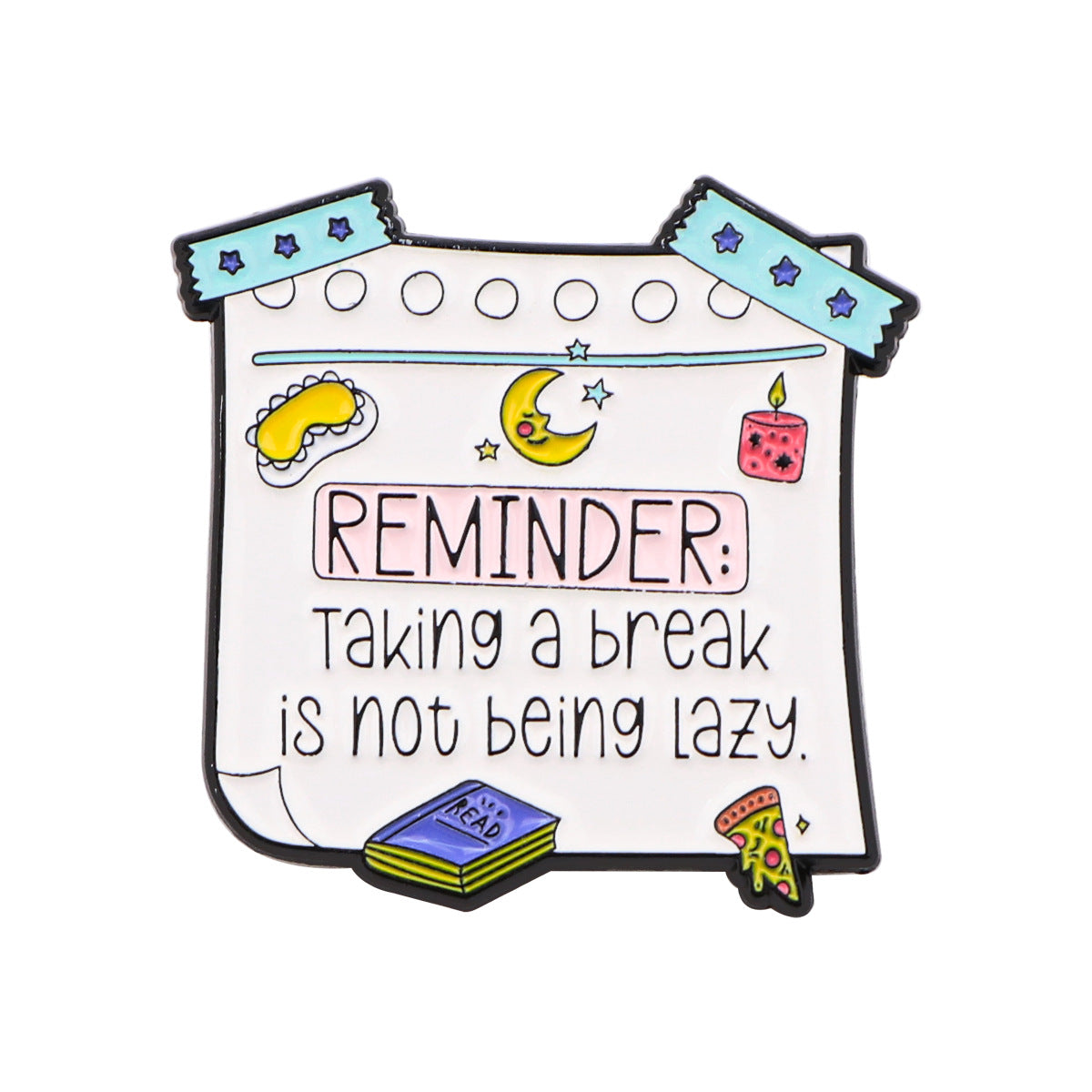 Wholesale English quote inspirational self-encouragement brooch