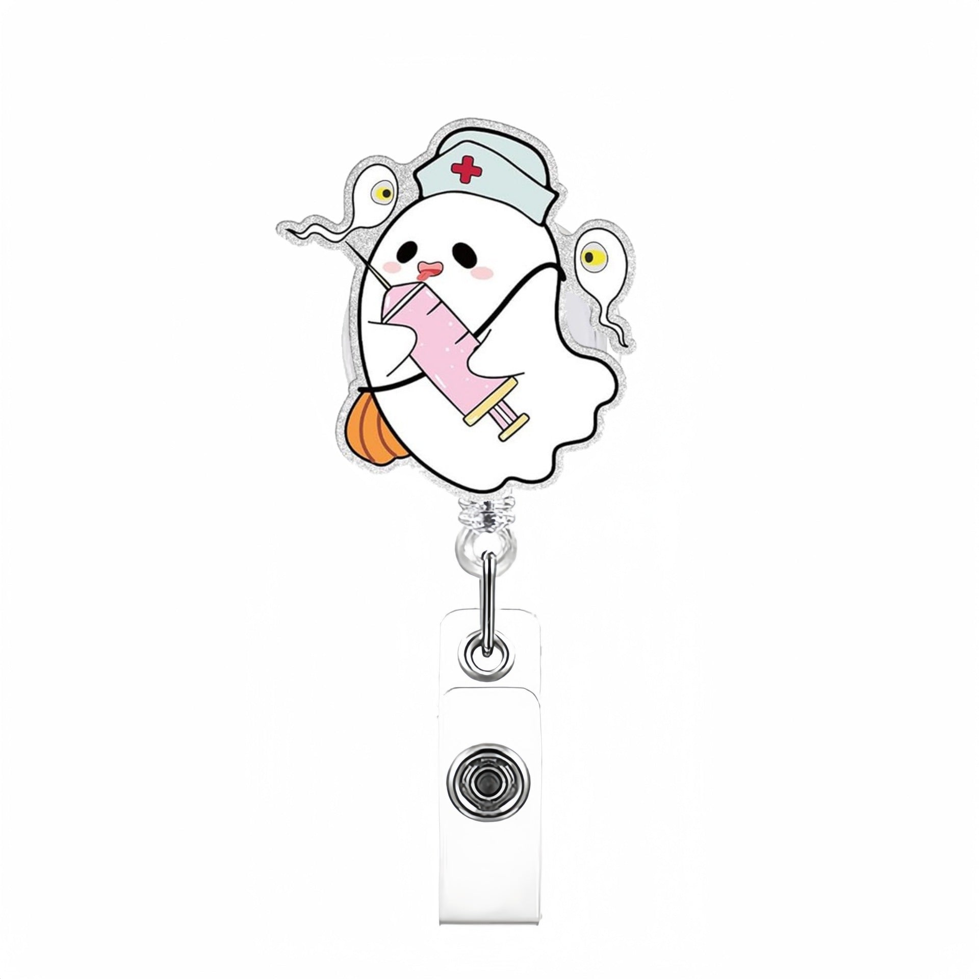 Wholesale  Ghost Badge Reels Keychains