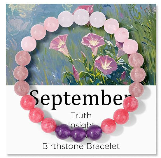 Wholesale Chic Natural Stone Bracelet Pink Zebra &  Quartz Beads Fashion Jewelry Accessory for Everyday Wear