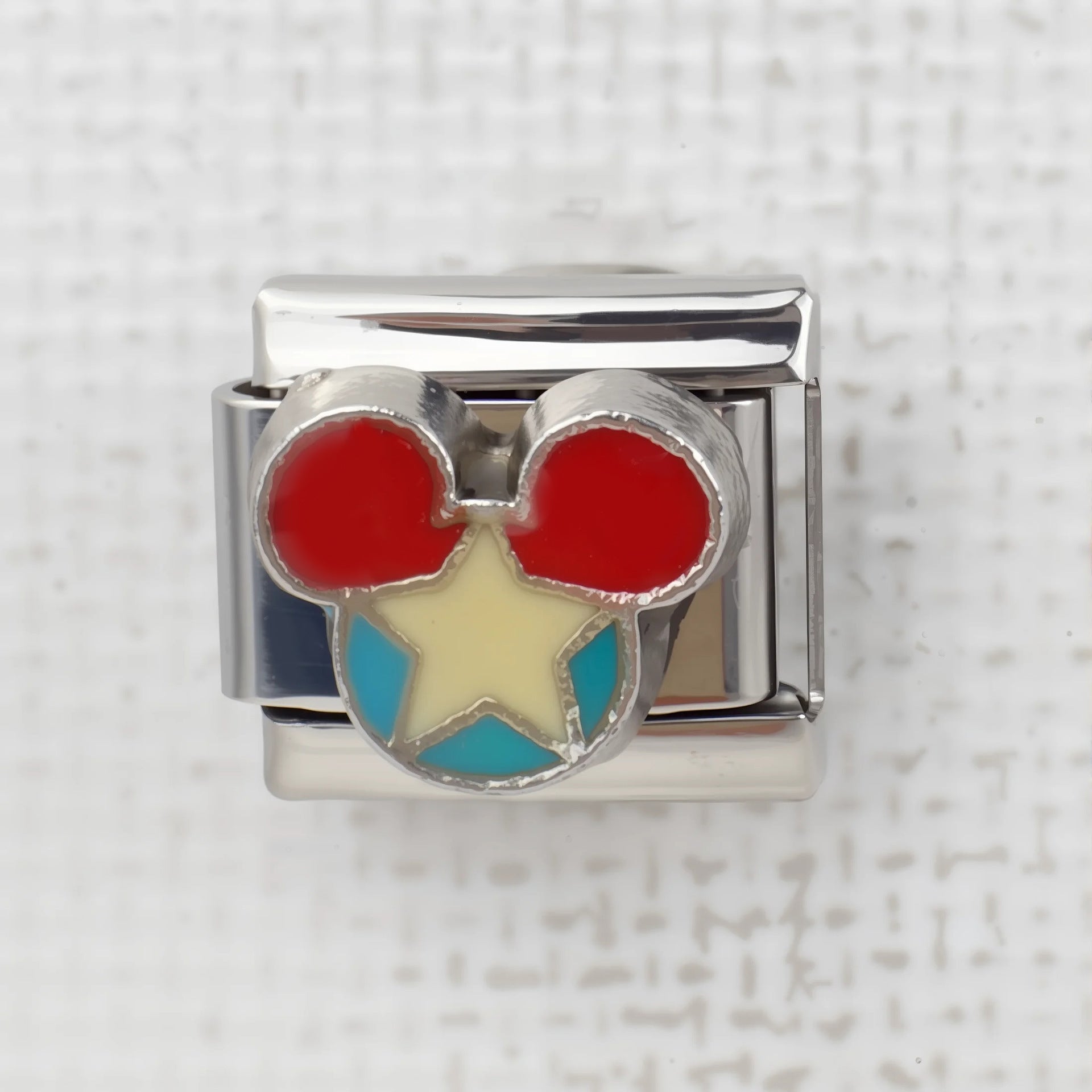 Wholesale 5pcs Italian Charm Bracelet 9mm DIY Splicing Cute Cartoon Stainless Steel Composable Bracelet