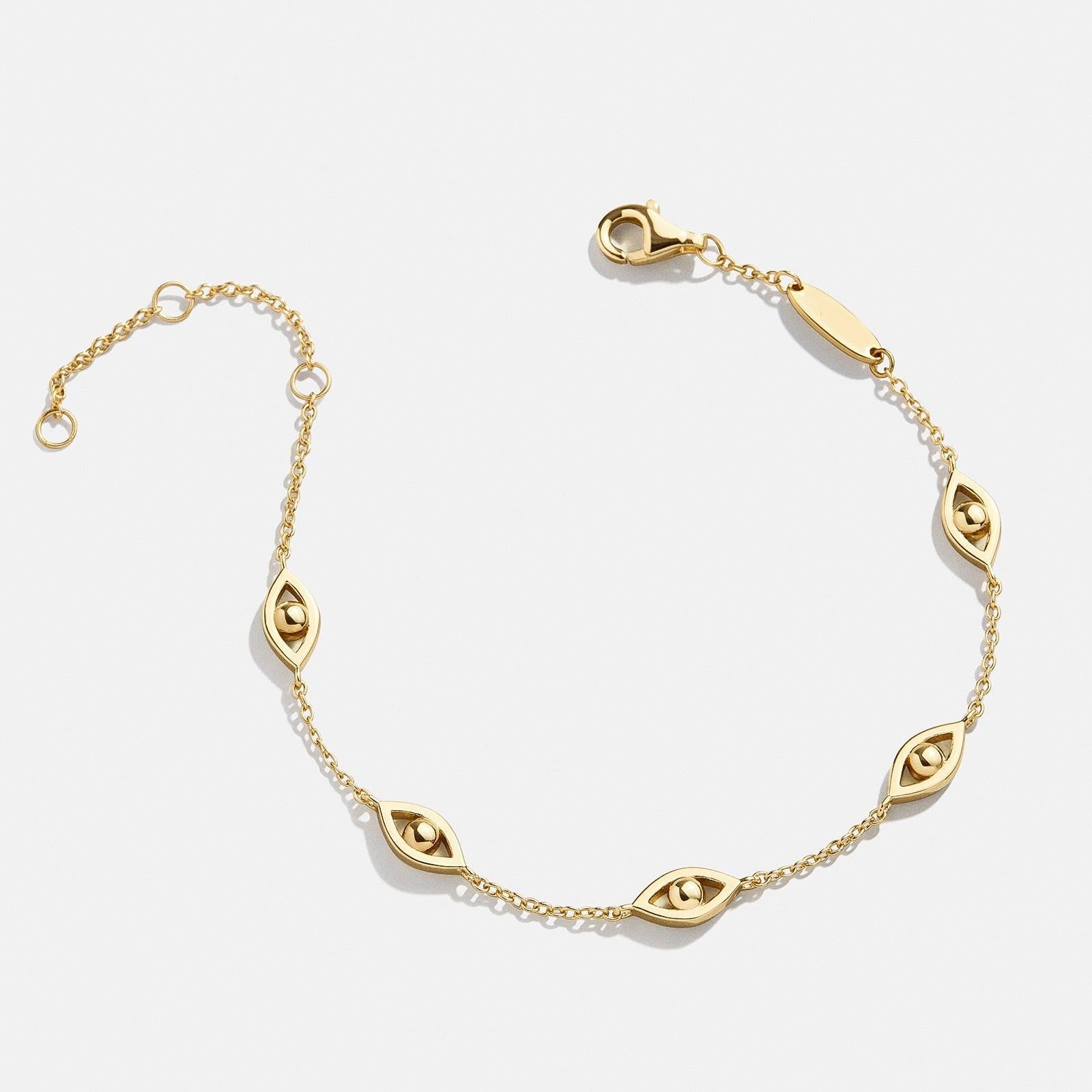 Wholesale non-fading bracelet love devil's eye cross four-leaf clover bracelet