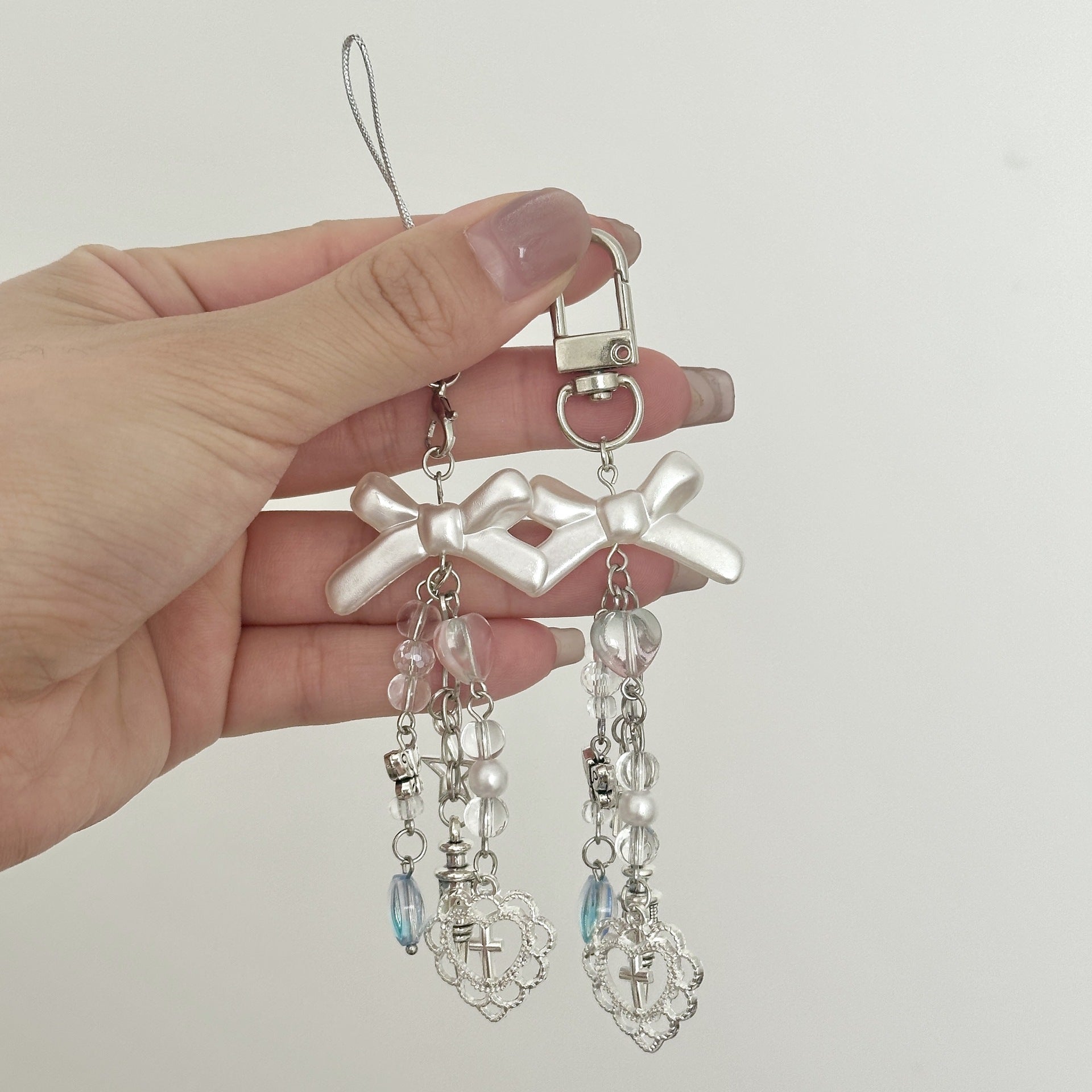 Wholesale Plastic Love Bow Keychain