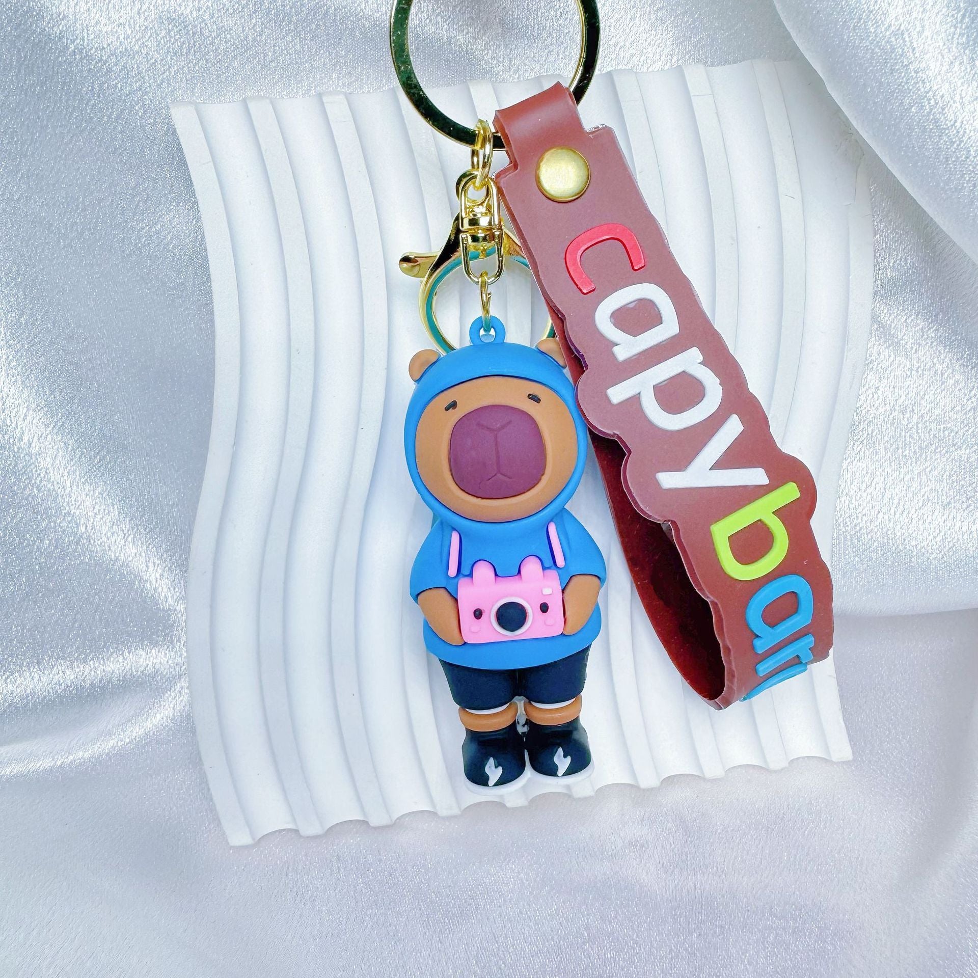 Wholesale Cute cartoon silicone keychain