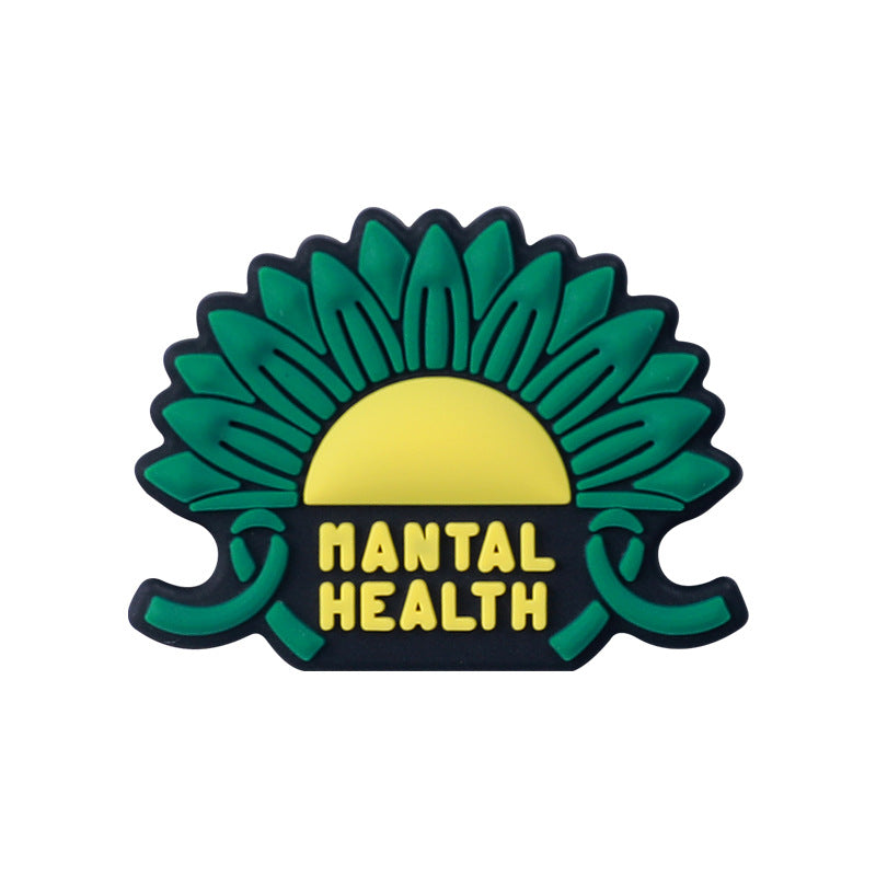 Wholesale 20pcs Rainbow Puzzle Silicone Focal Beads DIY Beaded Pen Accessories ACC-BDS-HeXing020