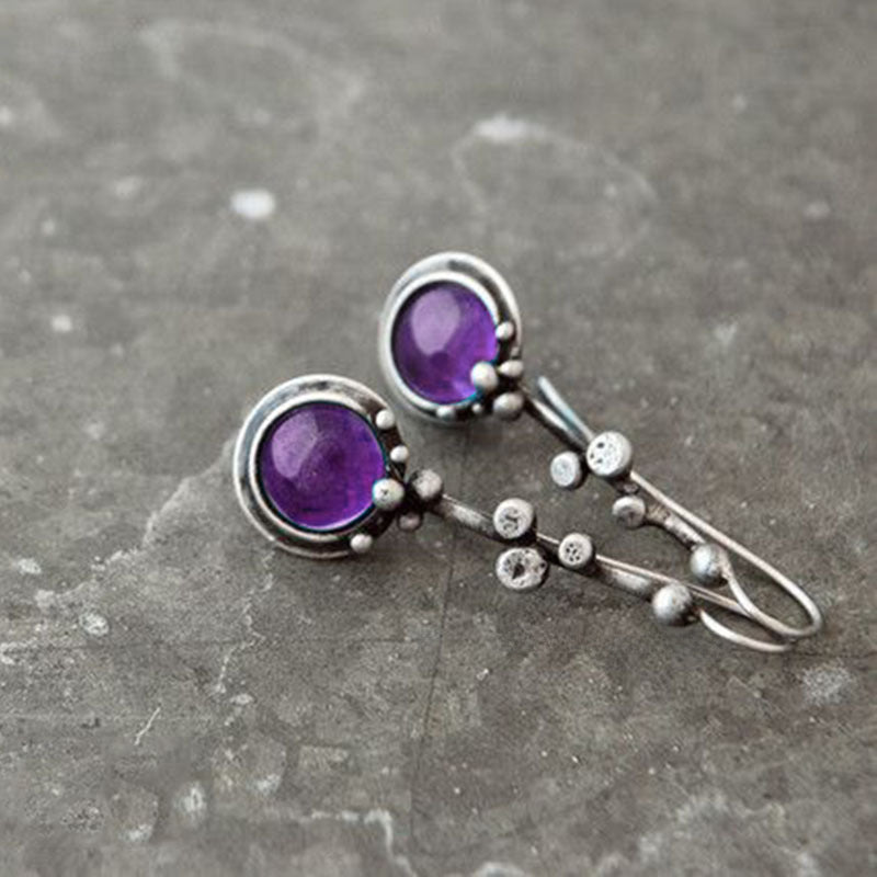 Wholesale Vintage Creative Blue Moonstone Earrings