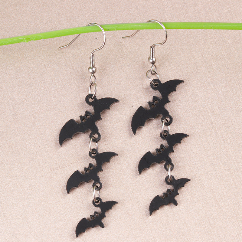 Wholesale Horror  Blooded Knife guillotine acrylic earring