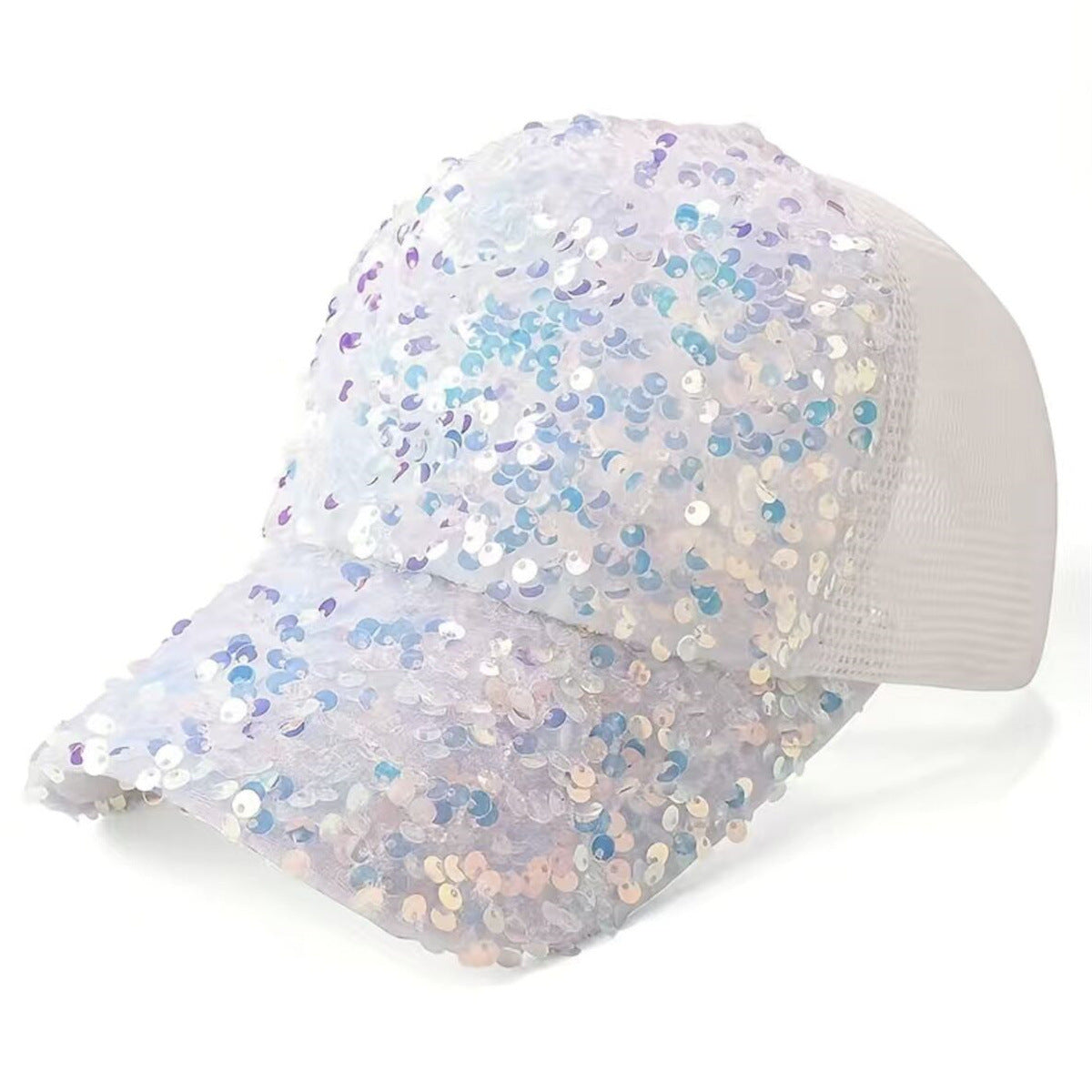 Wholesale Sequin Summer Hat Breathable Mesh Baseball Cap ACC-HT-WeiLin001