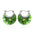 Wholesale Handmade Thousand Flower Glass Flower Stainless Steel Earrings