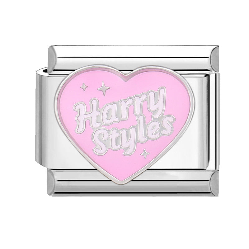 Wholesale  Italian Charm Bracelet 9mm DIY Splicing Removable Orange Holiday Collection Titanium Steel  Composable Bracelet