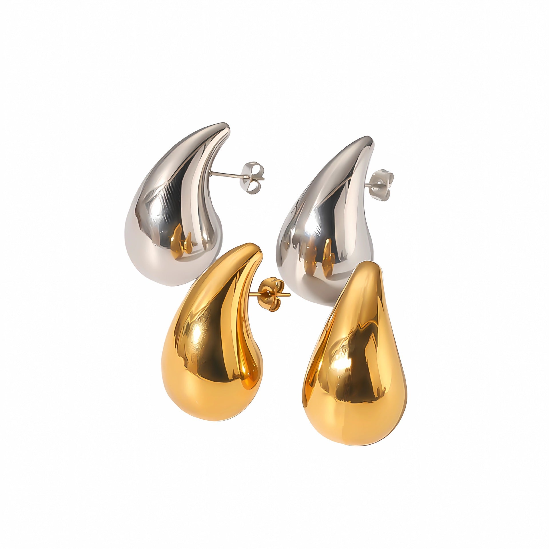 Wholesale Drop Earrings Non-fading 18K Gold Stud Earrings Titanium Steel Earrings ACC-ES-LiQuan003
