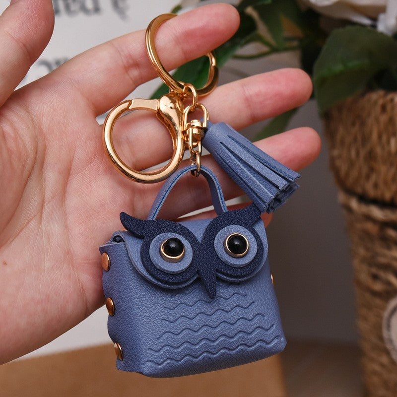 Wholesale Owl Leather Coin Purse Keychains Keychain Wallet ACC-KC-YanG003