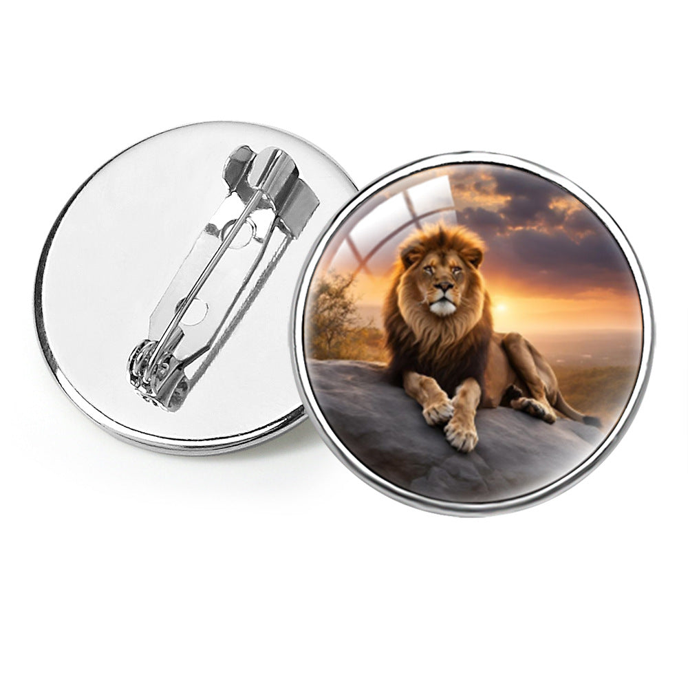 Wholesale  Animal Animation Peripheral Lion King Gem Brooch