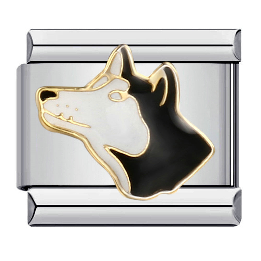 Wholesale Italian Charm Bracelet 9mm DIY Splicing Removable Cute Pet Stainless Steel Composable Bracelet