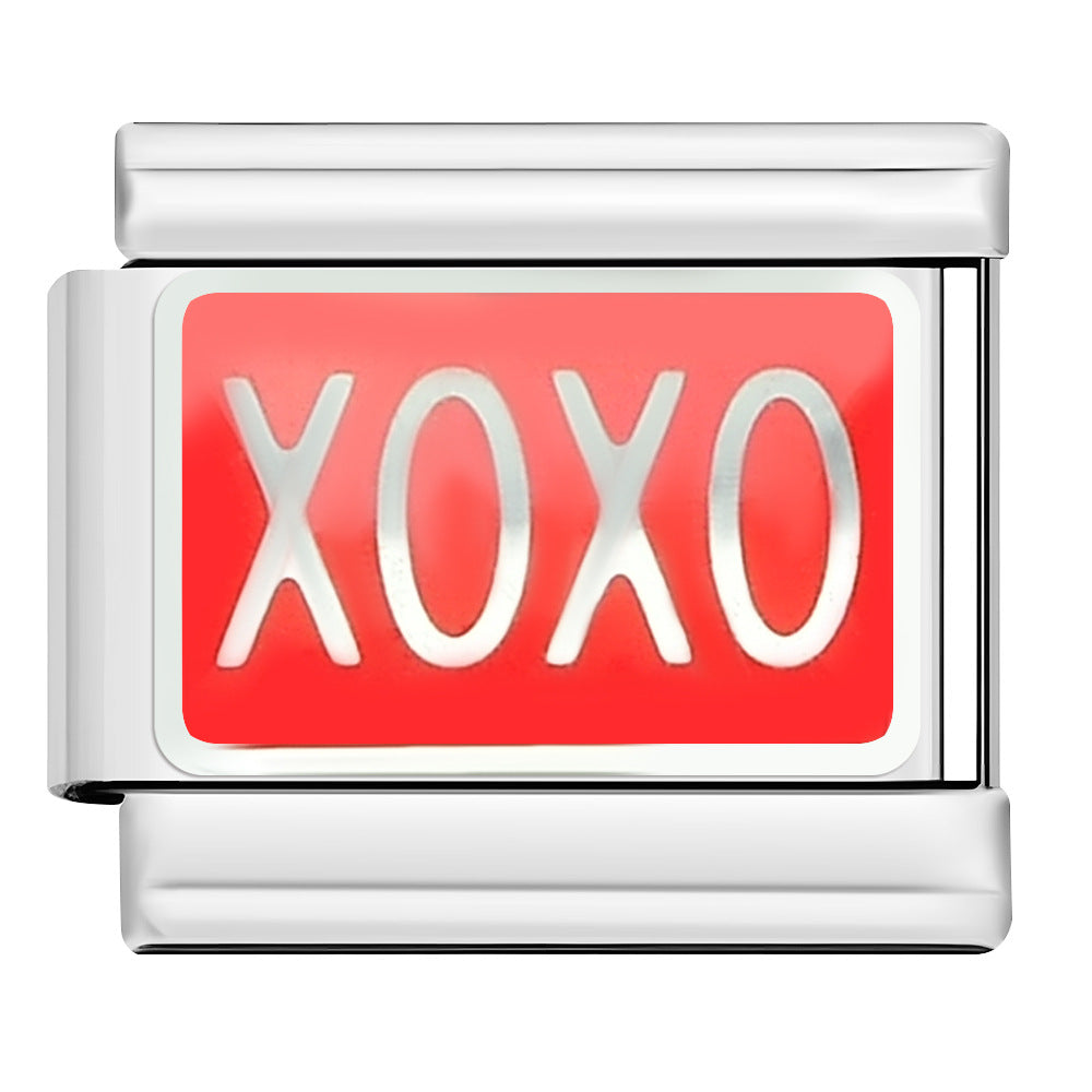 Wholesale 9mm Italian Charm Starter Bracelets DIY square Single Section Creative Stainless Steel Composable Bracelet