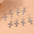 Wholesale jewelry fashion retro cross earrings suit diamond silver ear hook earrings
