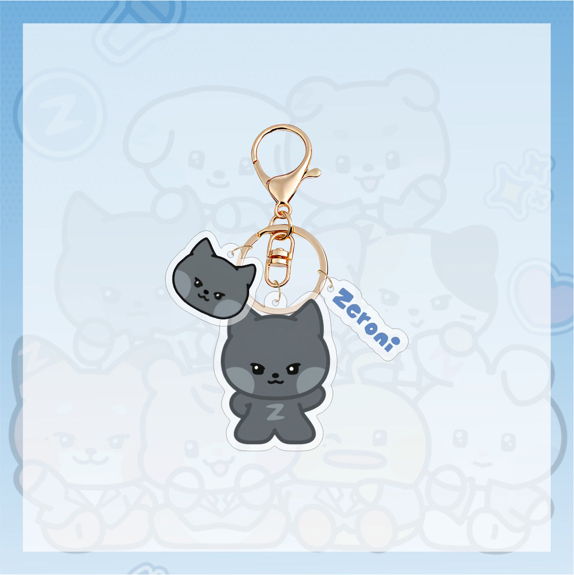 Wholesale Cute cartoon acrylic keychain