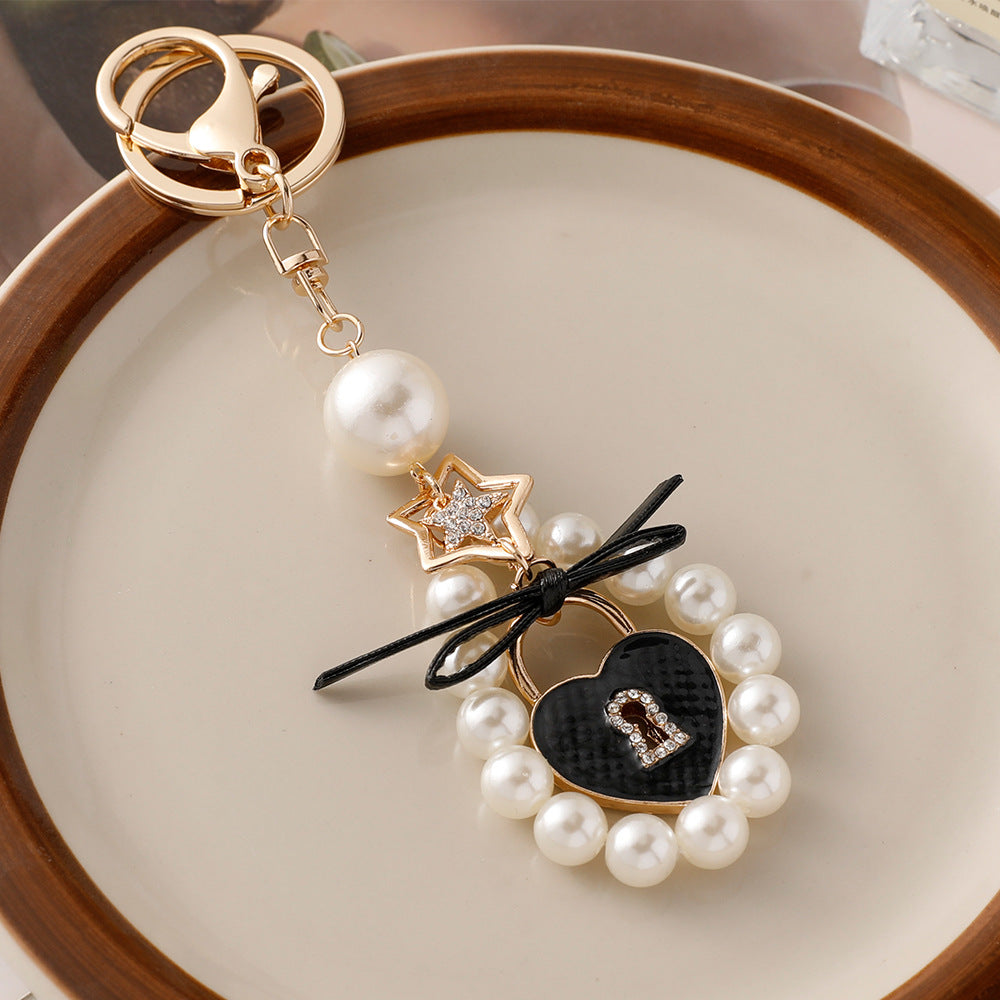 Wholesale Five-pointed Star Love Lock Metal Keychain ACC-KC-CH055