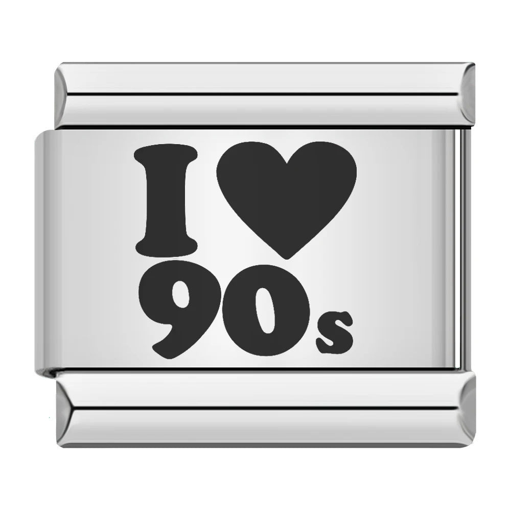 Wholesale 9mm Italian Charm Starter Bracelets DIY Laser Single Section Creative Stainless Steel Composable Bracelet