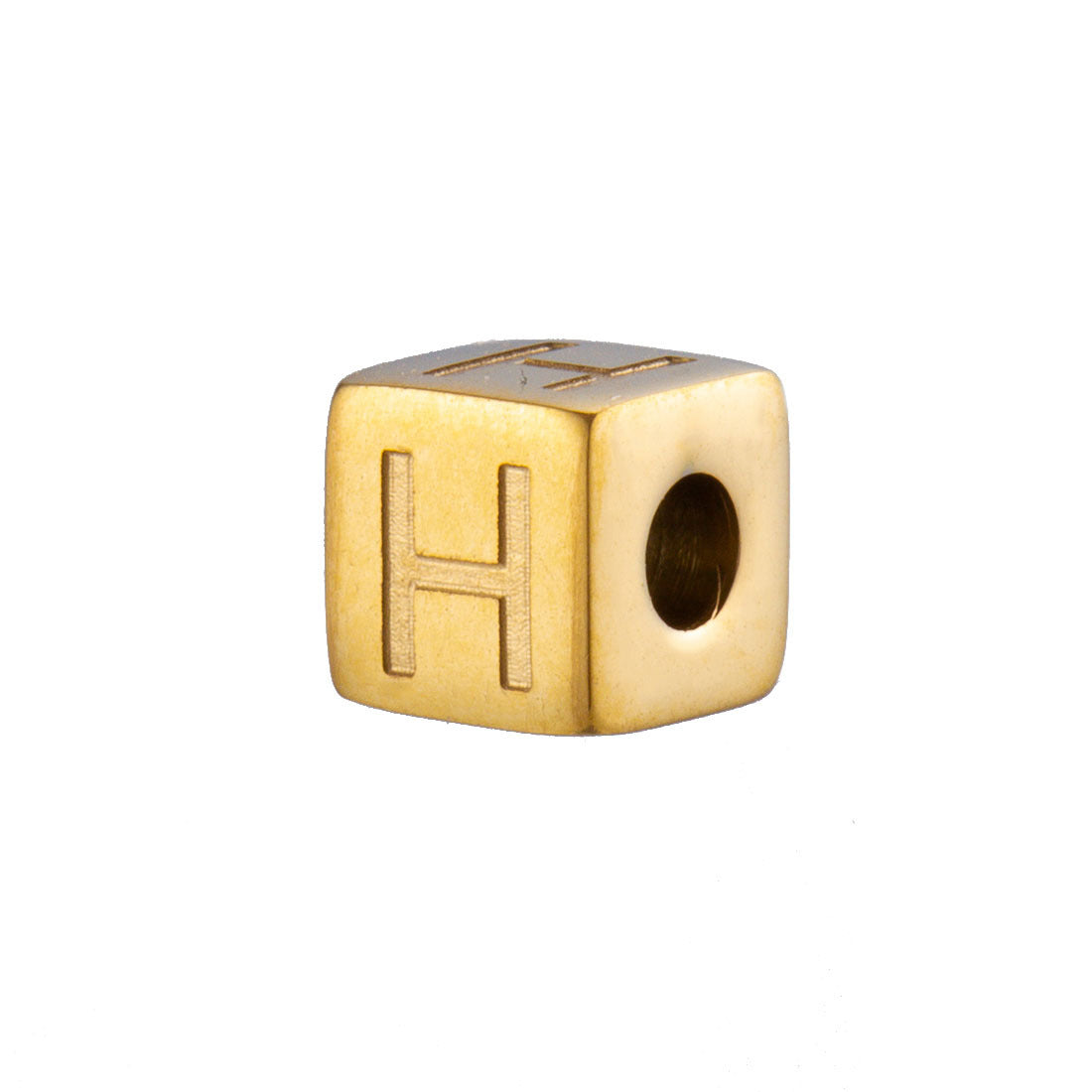 Wholesale 26 English Alphabet Accessories Geometric Stainless Steel Gold Sugar Jewelry Accessories
