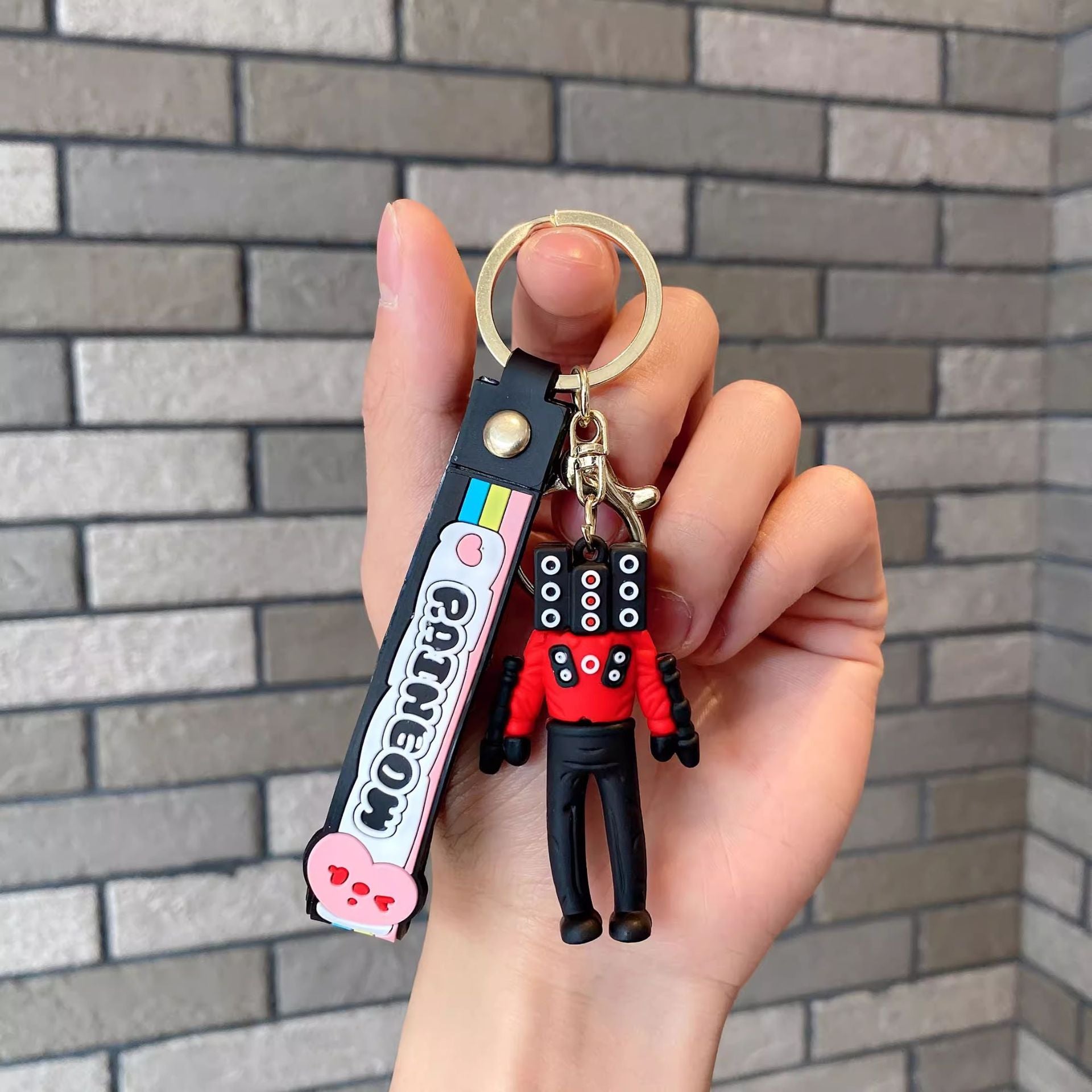 Wholesale Cartoon Cute Silicone Keychain ACC-KC-Lanb007