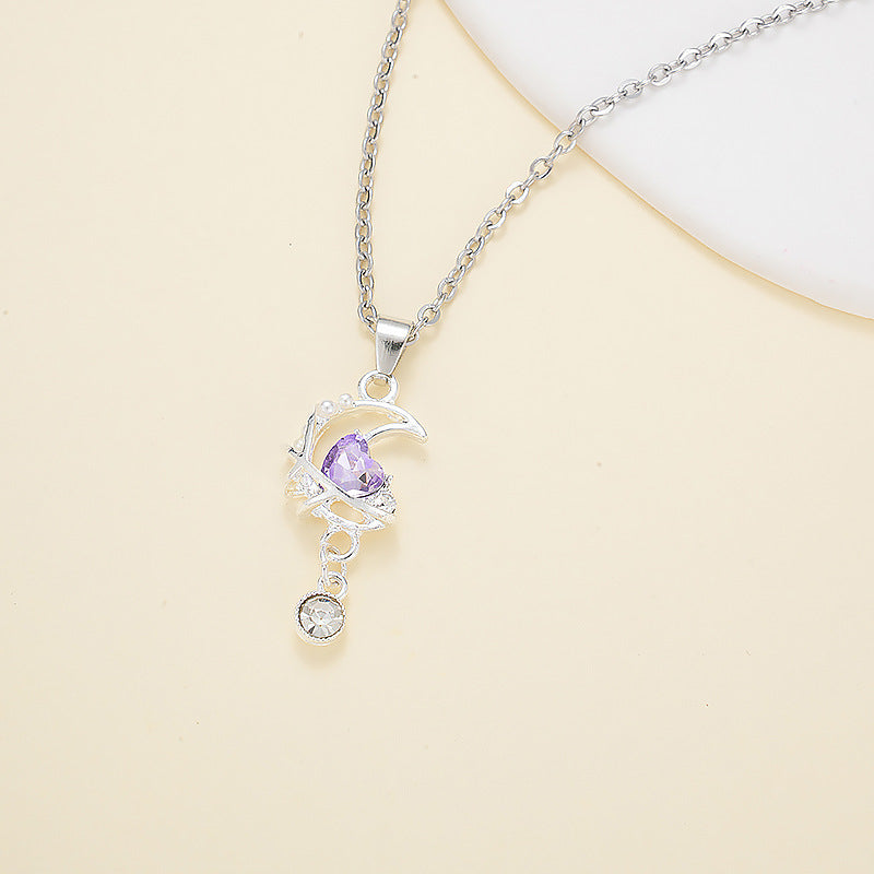 Wholesale Butterfly Moon Love Gem Necklaces