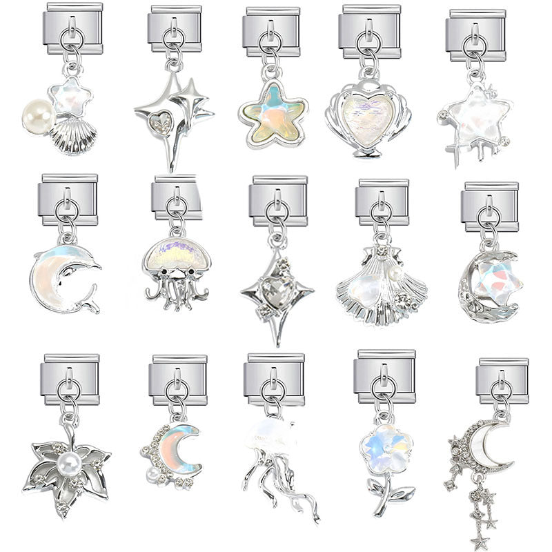 Wholesale Star and Moon Alloy Pendant - Fashion Jewelry Accessory for Boutique Resale