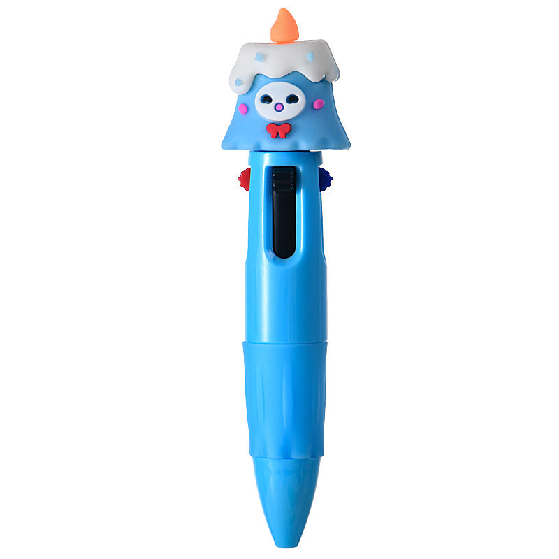 Wholesale Cute cartoon Christmas four-color ballpoint pen
