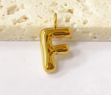 Wholesale Stainless steel bubble letter pendant