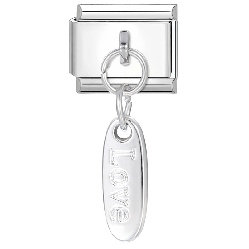 Wholesale Italian Charm Bracelet 9mm DIY Splicing Cute Creative Pendant Stainless Steel Composable Bracelet