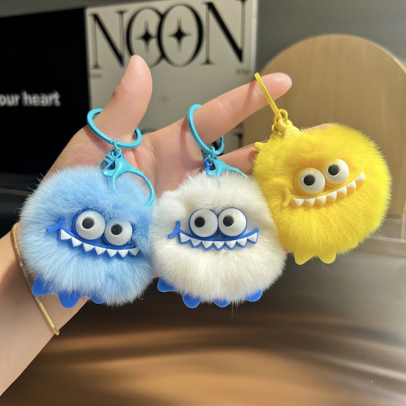 Wholesale Coal briquettes cartoon keychain