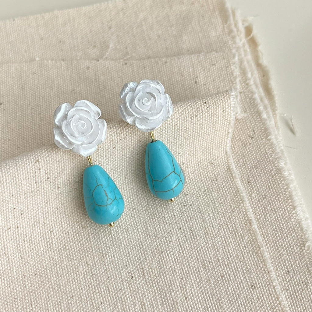 Wholesale Handmade Synthetic Turquoise Earrings