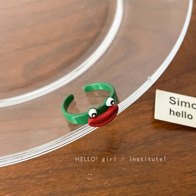 Wholesale Unique  cute sausage mouth ringr ring