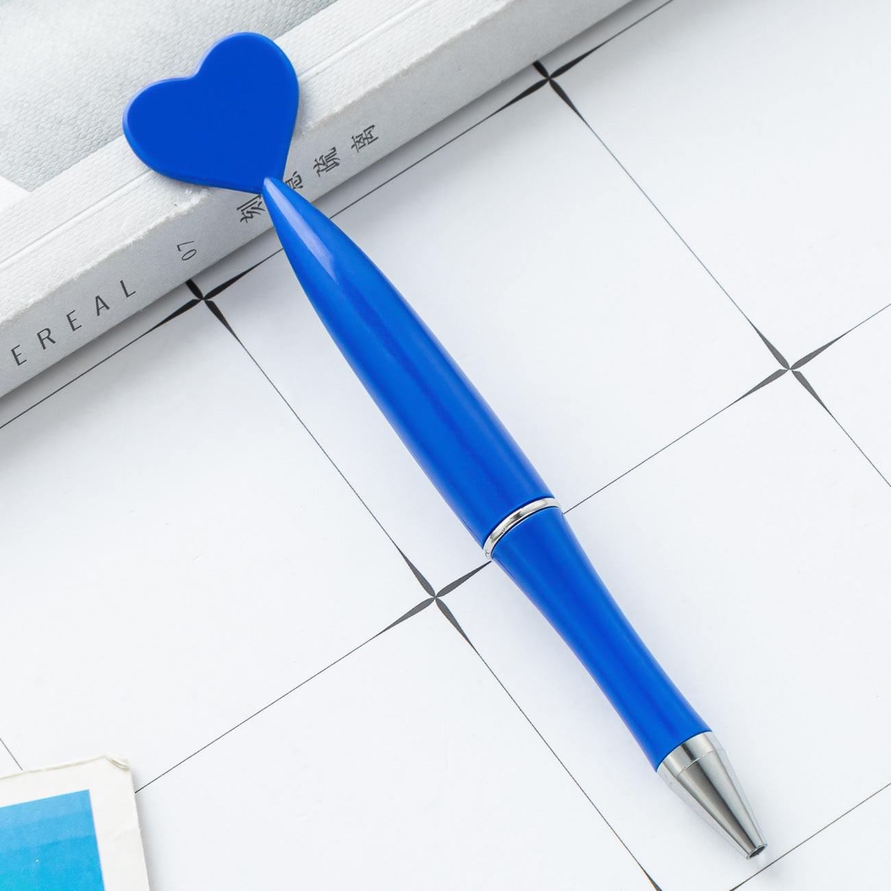 Wholesale Love Plastic Ballpoint Pen Heart Shaped Twist Pen ACC-PN-HuaH045