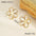 Wholesale  Gold and Silver Color Matching Hollow Flower Stainless Steel  Ring  Earrings