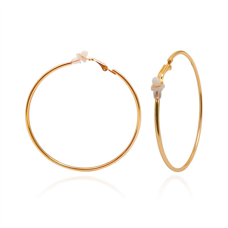 Wholesale Large circle geometric earrings