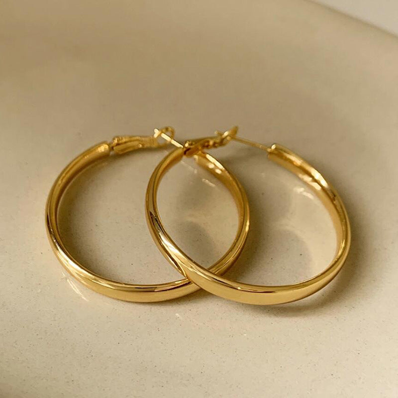 Wholesale Metal Hoop Earrings for Women Elegant Earrings ACC-ES-DangKa001