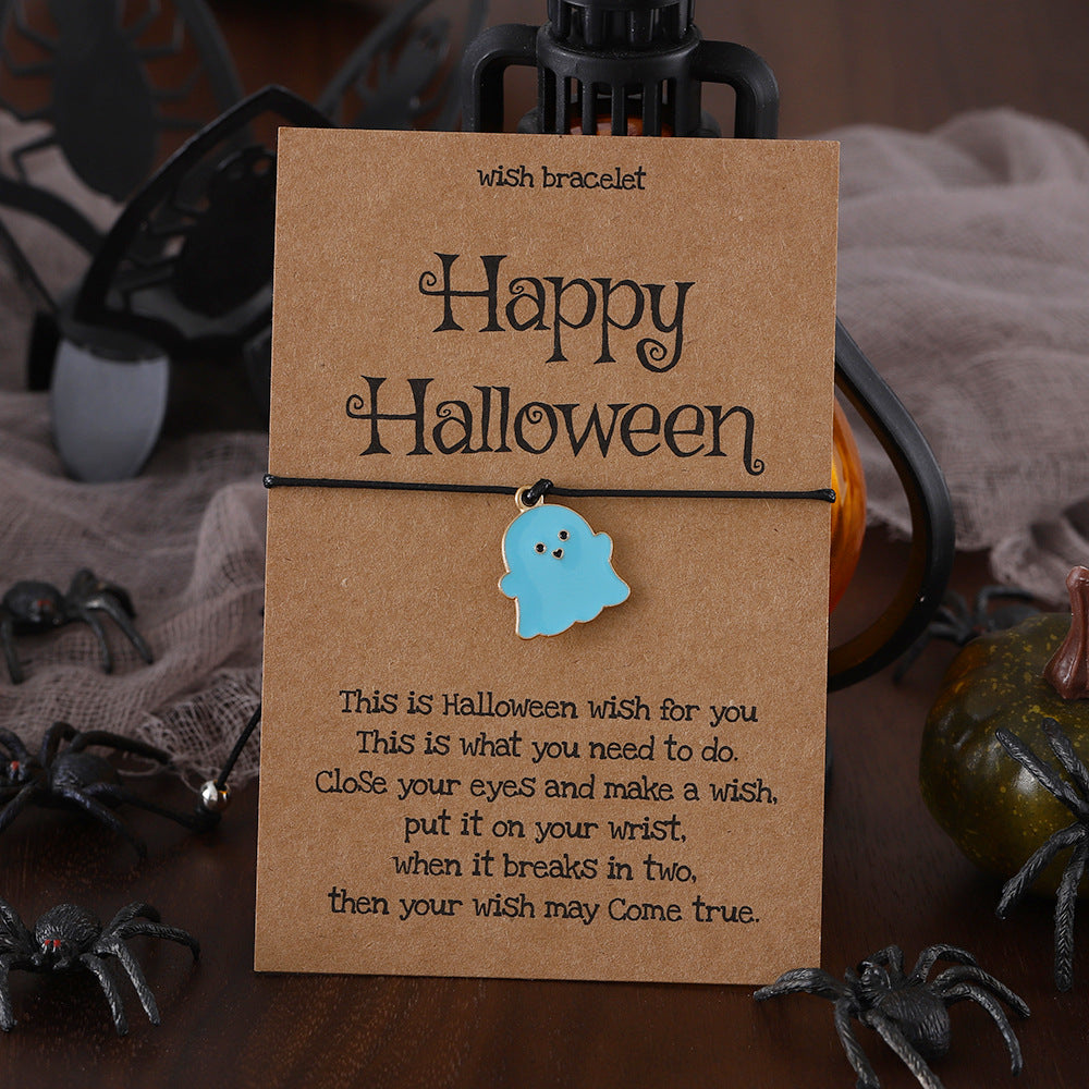 Wholesale Bracelet Cute  Colorful Ghost Charm Bracelet