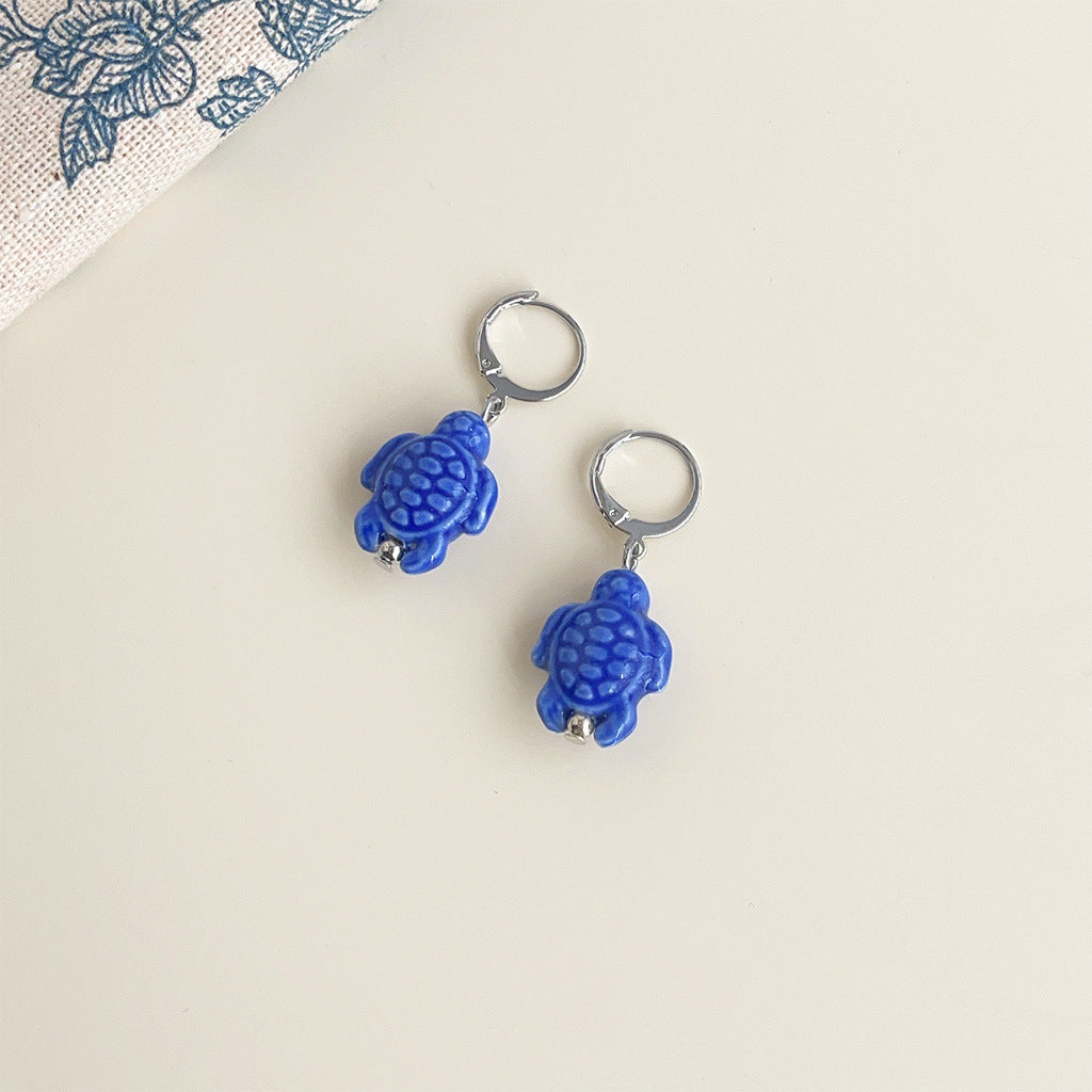 Wholesale Blue and white porcelain series earrings