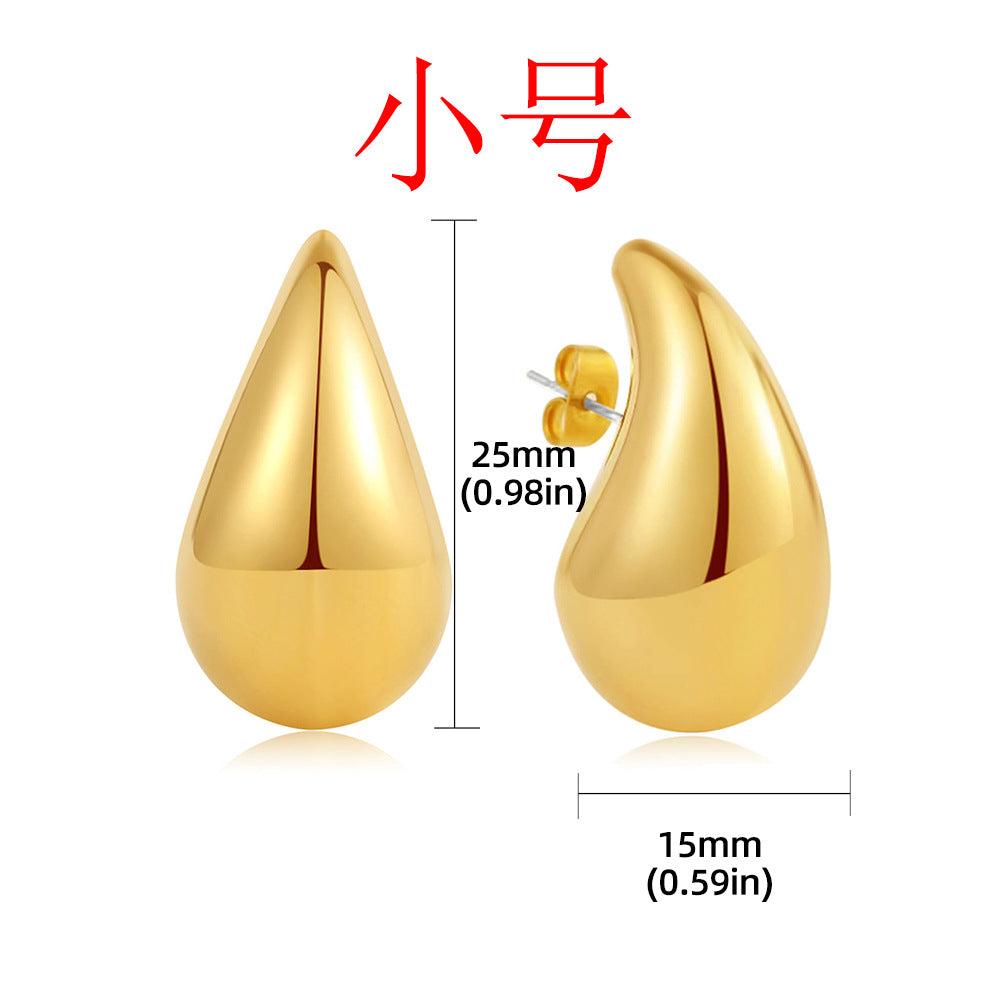 Wholesale  Stainless Steel Water Drop Earrings