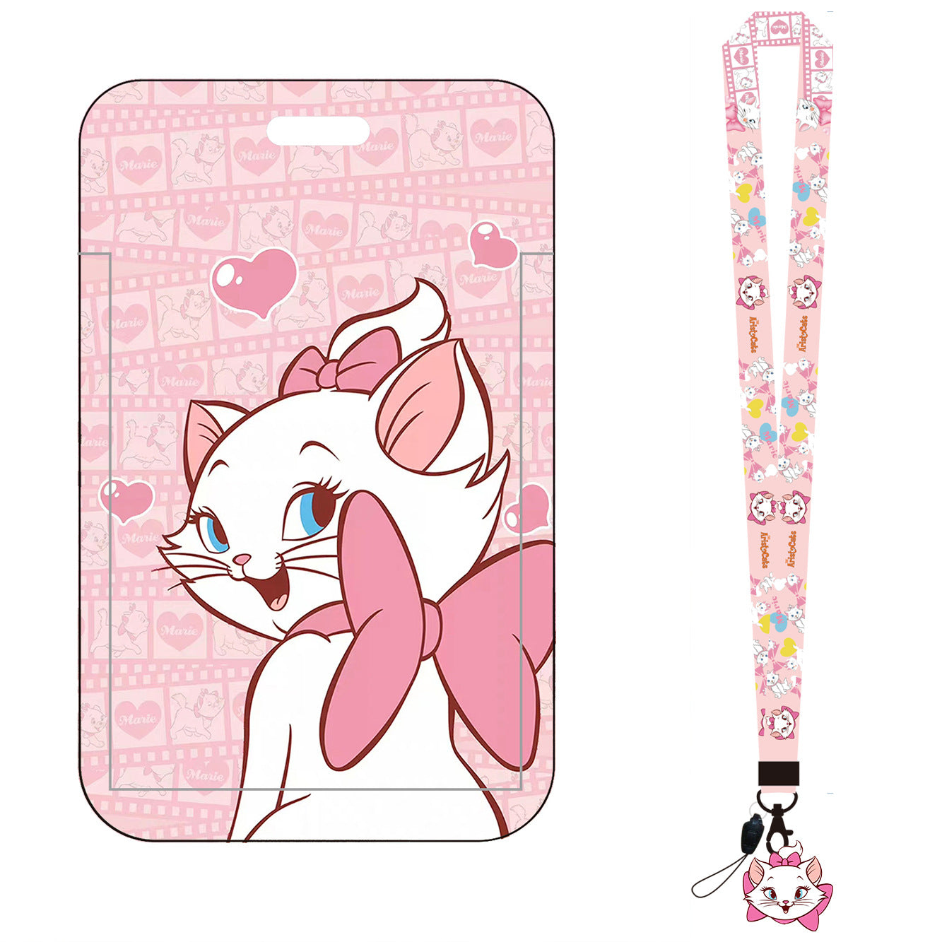 Wholesale Cartoon Children Cat Card Holder Style Long Lanyard Keychain ACCVIP-KC-AShi001