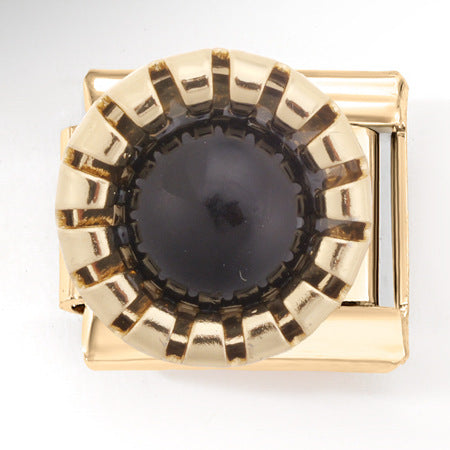 Wholesale Italian Charm Bracelet 9mm DIY Splicing Gold Plated Smiley Dolphin Stainless Steel Composable Bracelet