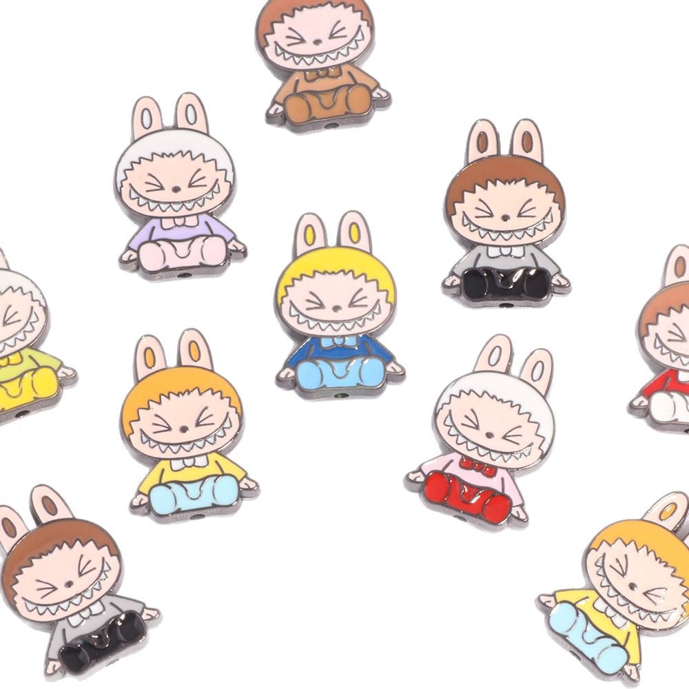 Wholesale 10pcs Alloy Cute Cartoon Beads DIY Bead Accessories